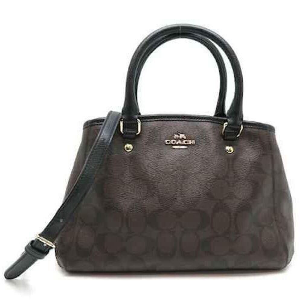 Coach Designer Monogram Brown Signature Margot Carryall Handbag Crossbody Purse